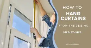 Hang Curtains from the Ceiling