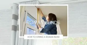 How to string a roman blind